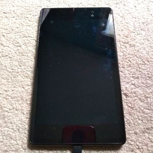 Asus Google Nexus 7 Tablet Black (~8x5 inches)